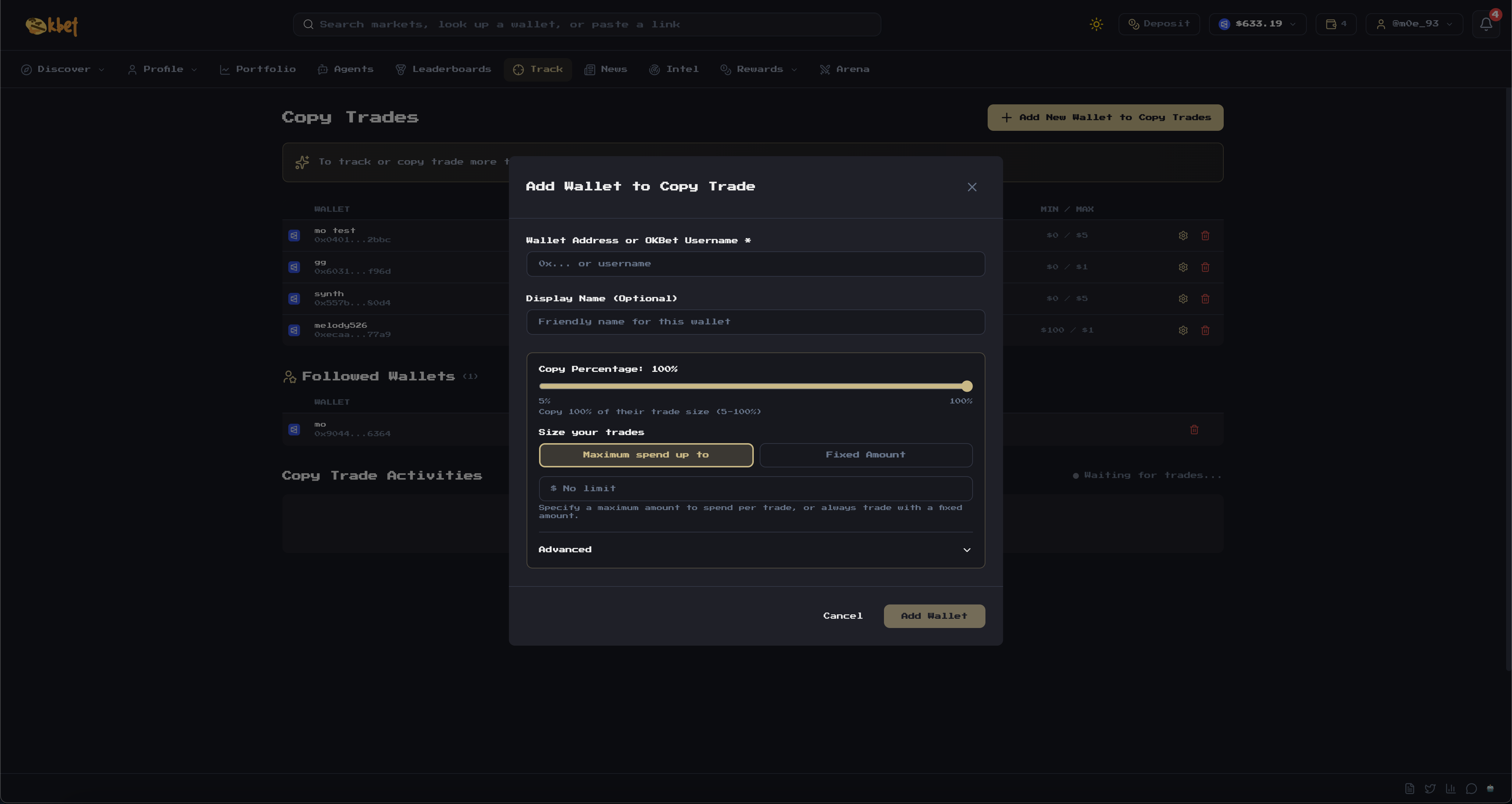 okbet.trade Copy Trading
